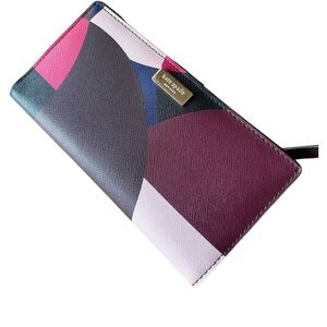 Kate Spade ♠️  Multicolor Abstract Print Wallet